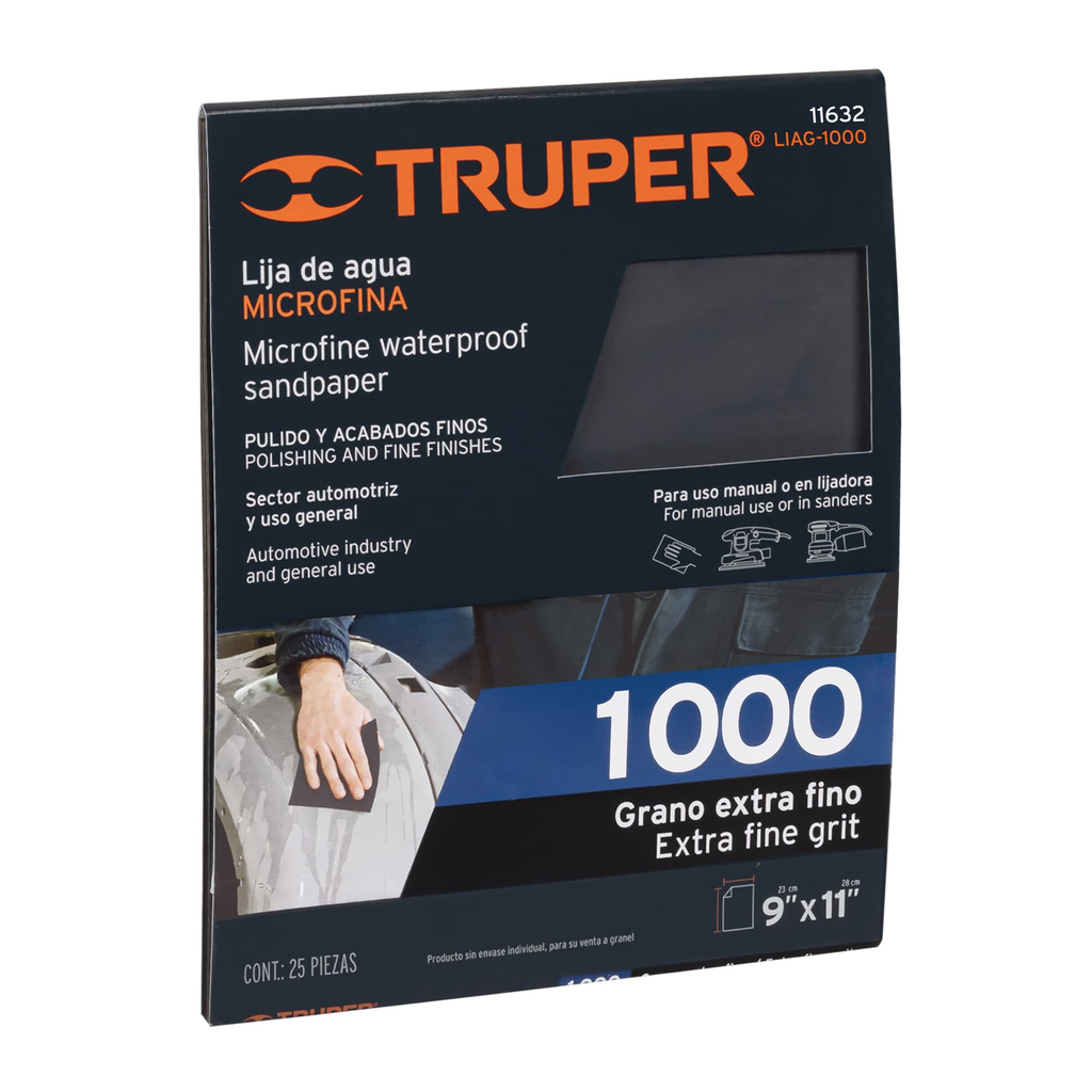 Lijas de agua microfinas