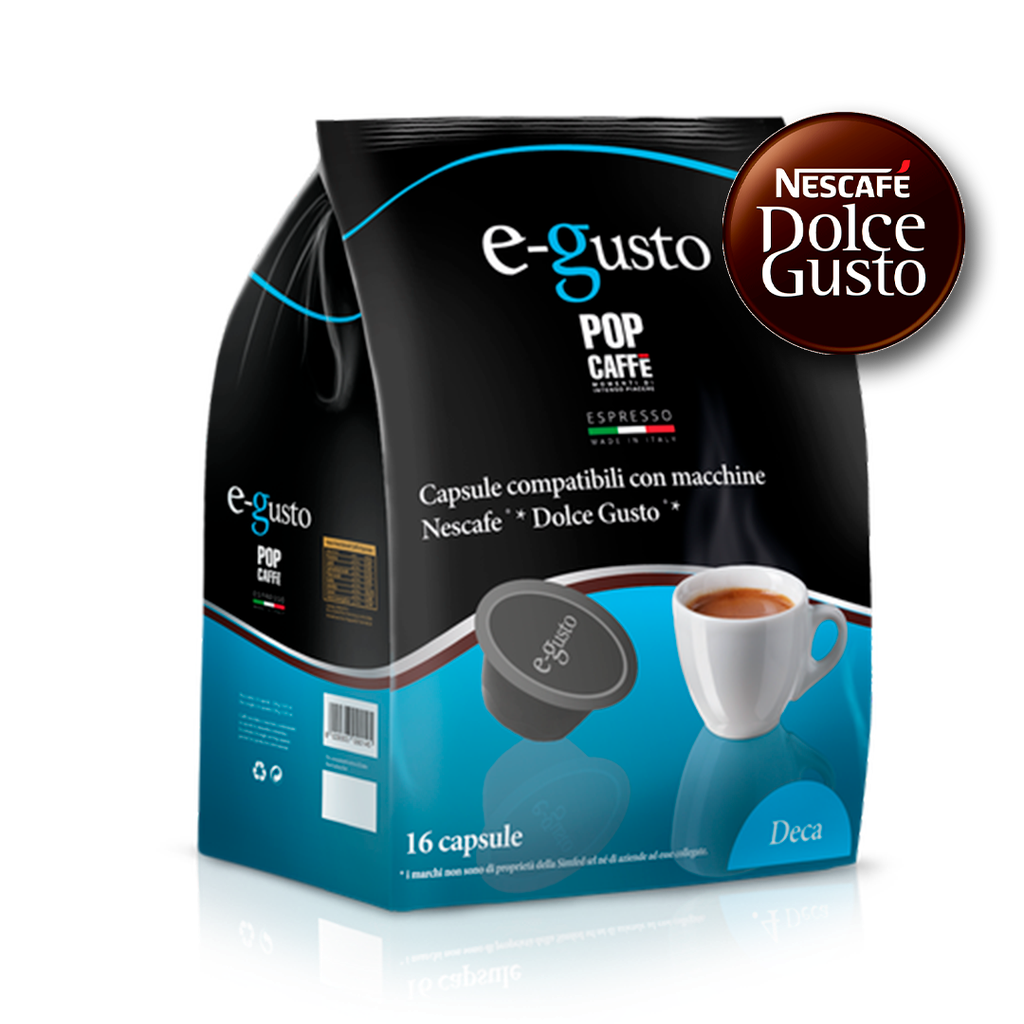 Cápsulas E-Gusto Descafeinado POP CAFFE (48 x 7g)