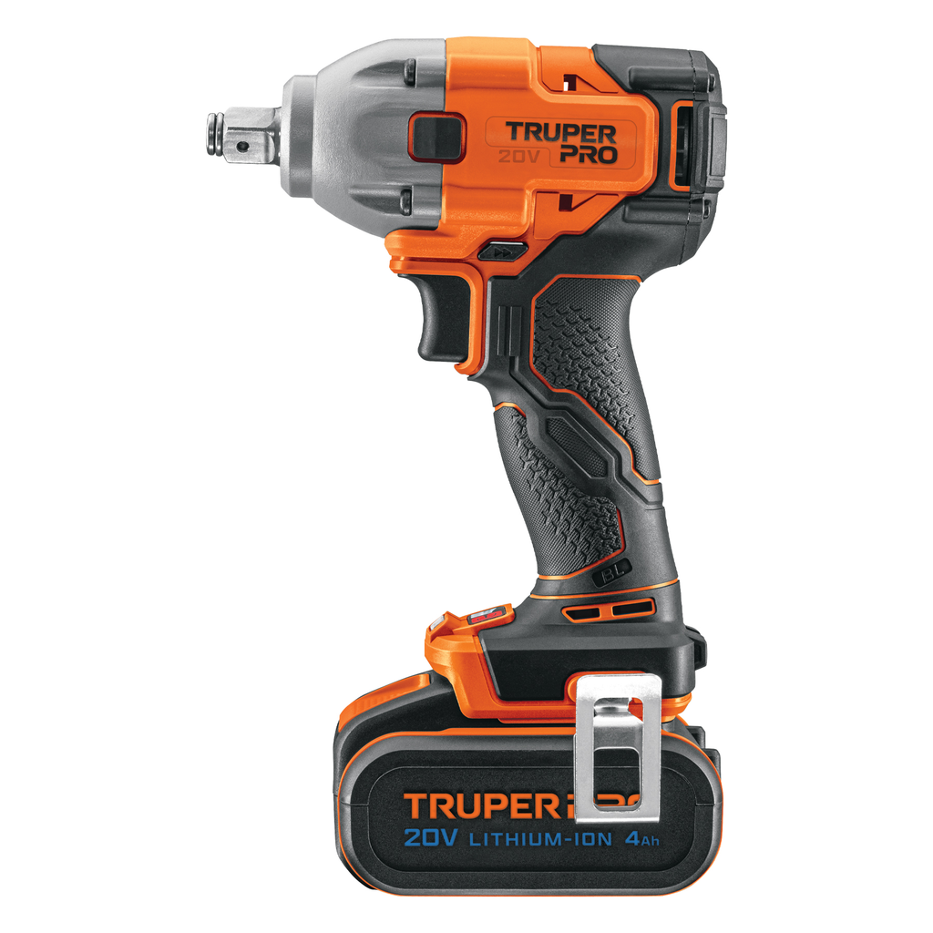Llave impacto inal.1/2", 20V, 1 bat. 4Ah, 1 carg. TRUPER PRO
