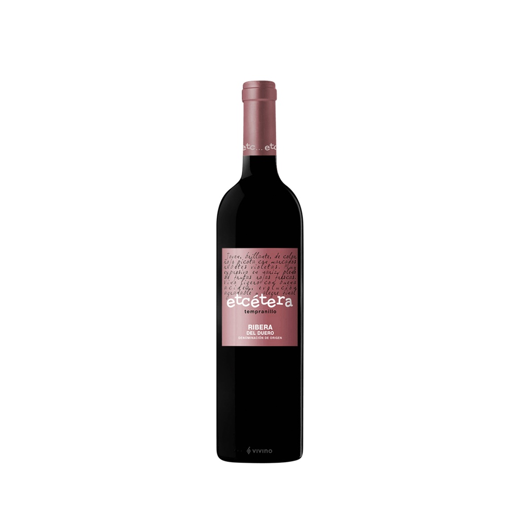 Vino Tinto Tempranillo ETCÉTERA RIBERA DEL DUERO (750ml)
