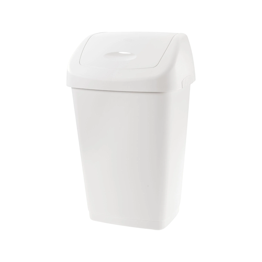 TONTARELLI AURORA Cesto plástico con tapa abatible 25L