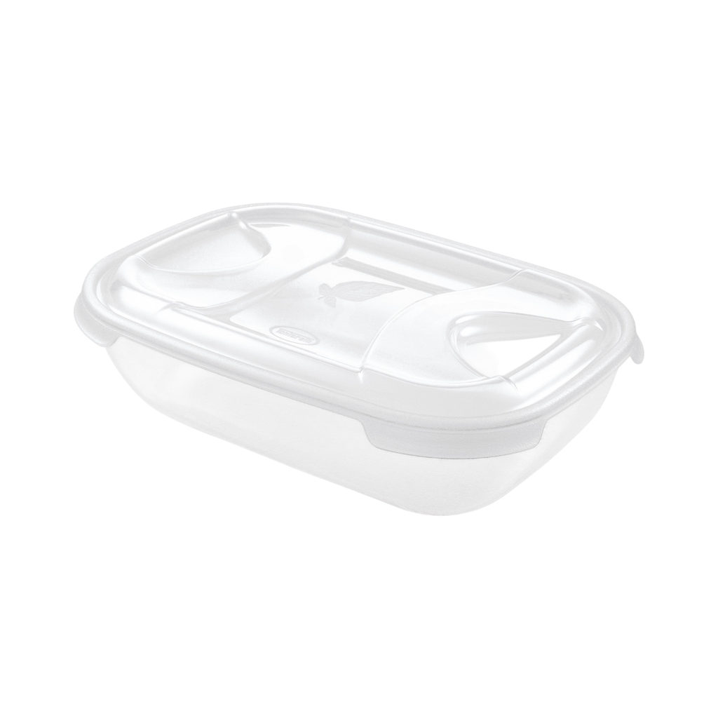 Contenedor Plástico P/Alimento Rectangular C/Tapa 2L TONTARELLI