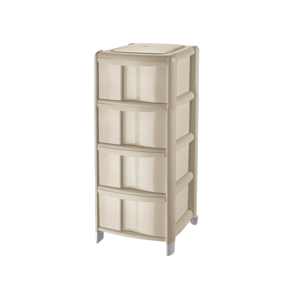 Organizador Plástico de 4 Gavetas BAMBÚ TONTARELLI