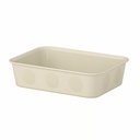 IKEA Portaobjetos Plástico Color Beige (15x20x5cm) NOJIG