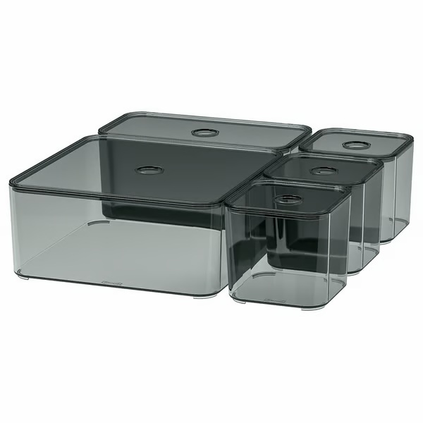 IKEA Caja C/Tapa Juego de 5 VISSLAÅN