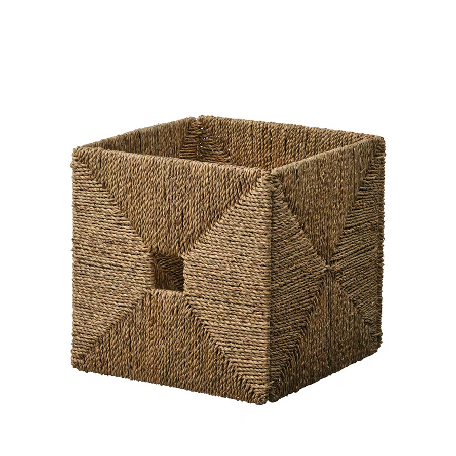 IKEA KNIPSA Cesta junco marino 32x33x32cm