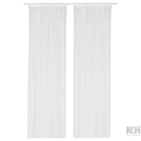 IKEA Cortinas de Red Blanco C/Bolsillo P/Barra (280x300cm)/2ud LILL