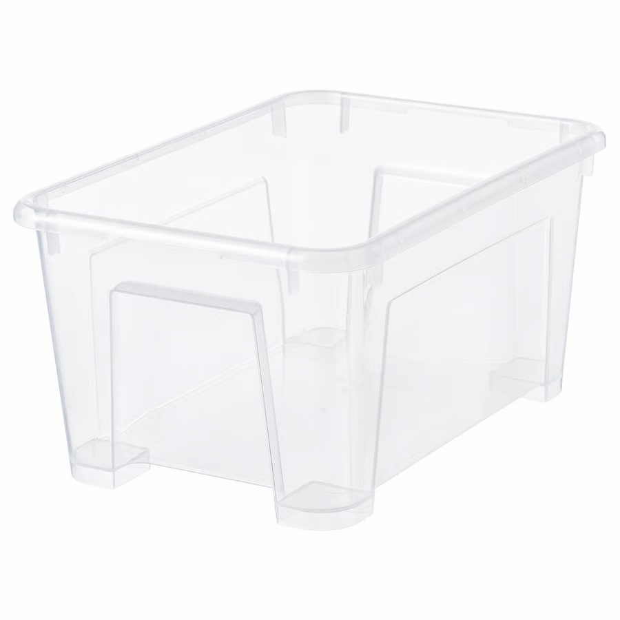 IKEA Caja Transparente (28x19x14cm) 5L SAMLA