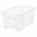 IKEA Caja Transparente (28x19x14cm) 5L SAMLA