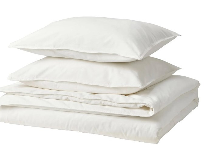IKEA Funda Nórdica+2 Fundas Almohada/Blanco ÄNGSLILJA