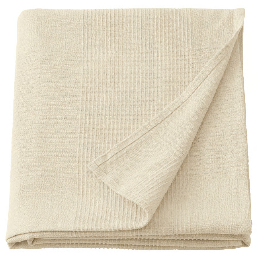 IKEA Colcha Algodón Natural (150x250cm) INDIRA