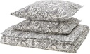 IKEA Funda nórdica con dos fundas de almohada gris y blanco