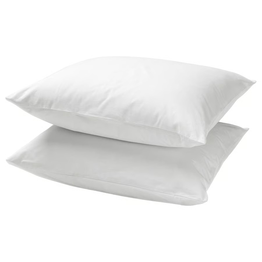 IKEA Funda P/Almohada Blanco (50x60cm)/2ud DVALA