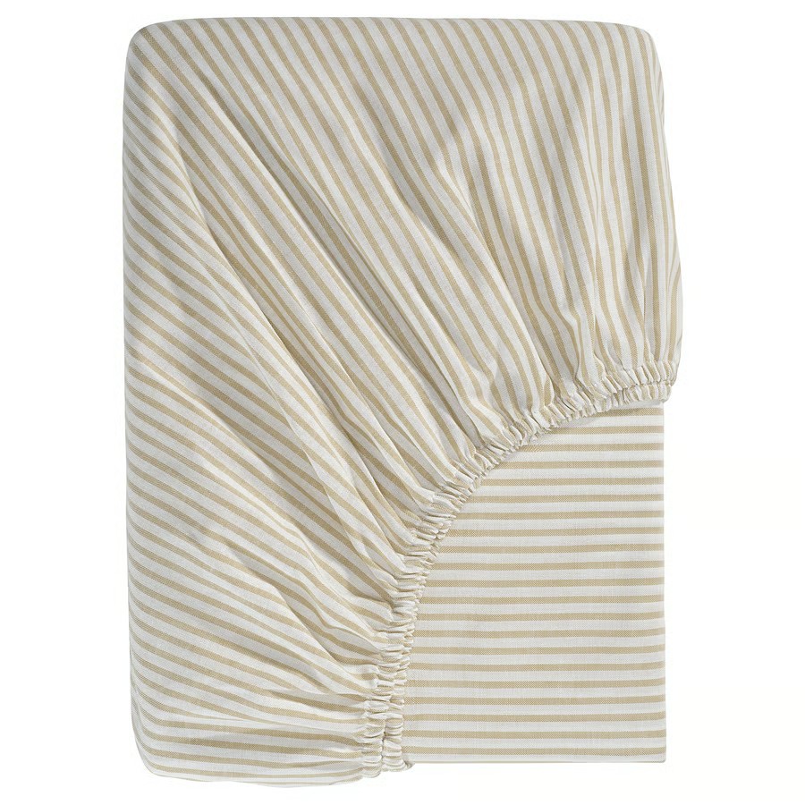 IKEA Sábana Bajera Ajustable Blanco Beige (90x200cm) SOLFIBBLA