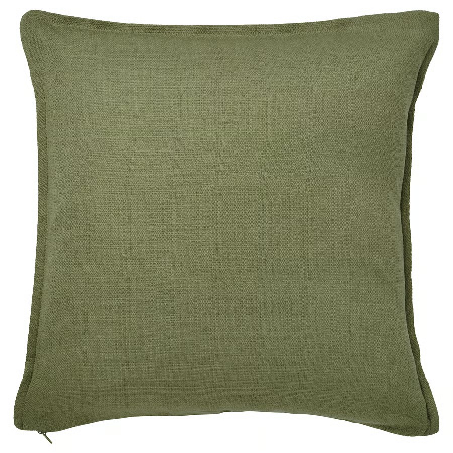 IKEA Funda de Cojín Verde Grisáceo (50x50cm) LAGERPOPPEL