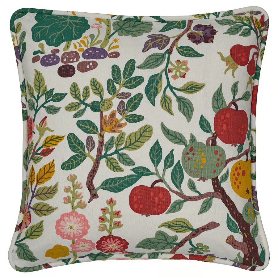 IKEA Funda de Cojín Motivo Floral (50x50cm) VILDPERSILJA