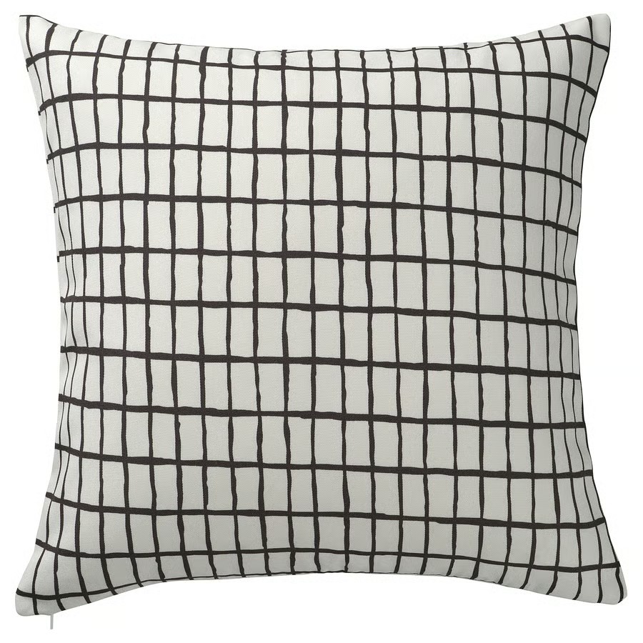IKEA Funda de Cojín Blanca/Negra (50x50cm) MÄSTERROT