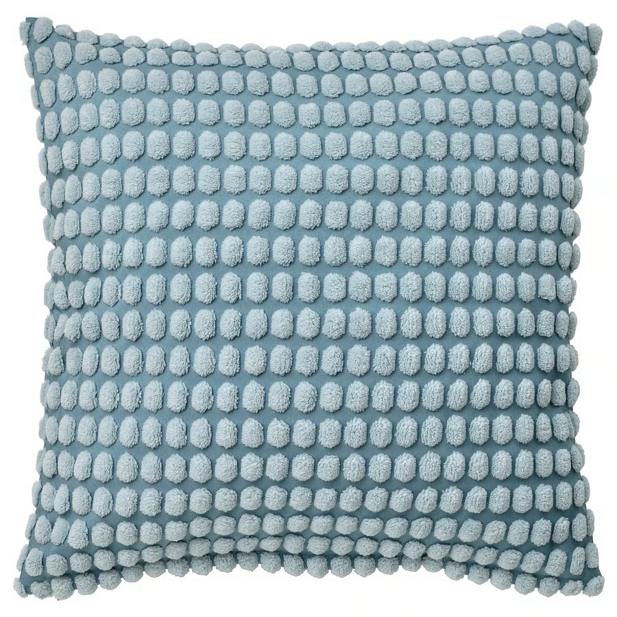 IKEA  Funda de Cojín Azul Claro (50x50cm) SVARTPOPPEL