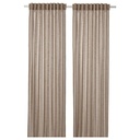 IKEA Visillo Beige C/Cinta de Fruncir (145x300cm)/2ud SILVERLÖNN