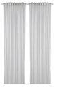 IKEA Cortina de Fondo Rayas Blancas/Gris Claro/Translúcido (120x300cm)/2ud BYMOTT