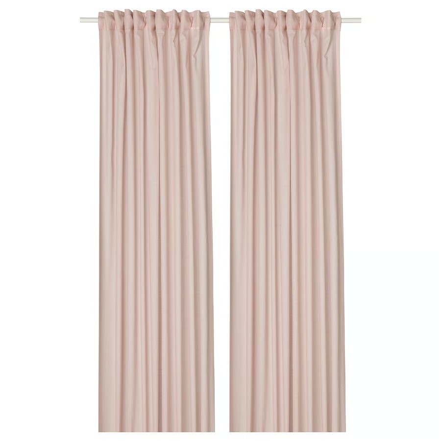 IKEA Visillo Rosa C/Cinta de Fruncir (145x300cm)/2ud SILVERLÖNN
