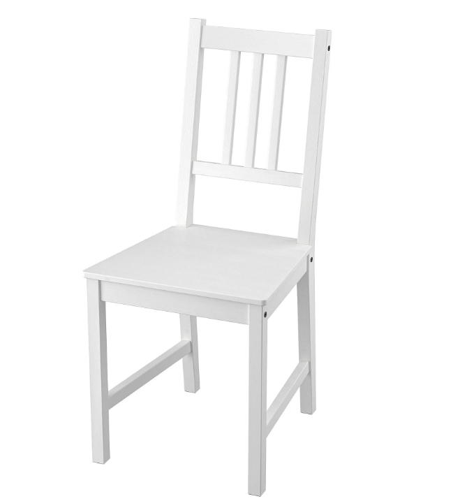 IKEA Silla de madera blanco Stefan