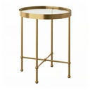 IKEA TORSJÖ Mesita auxiliar efecto oro cristal 45cm
