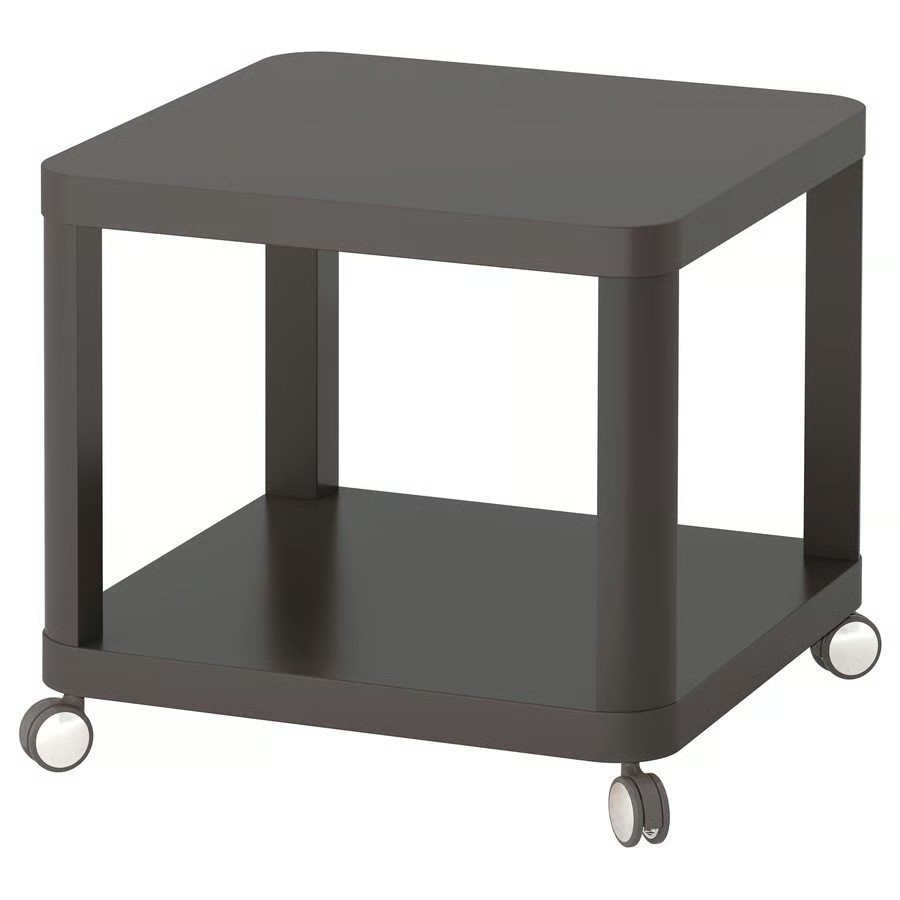 IKEA TINGBY Mesa auxiliar con ruedas gris 50x50cm