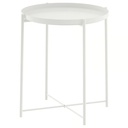 IKEA GLADOM Mesa auxiliar blanca 45x53cm