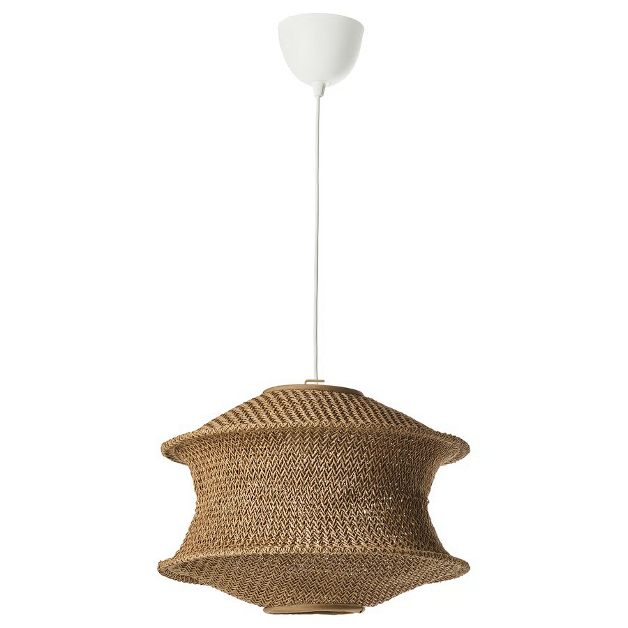 IKEA Lámpara Colgante C/Montura Blanca BLÅSTÅNG/GRÅVACKA (45cm)