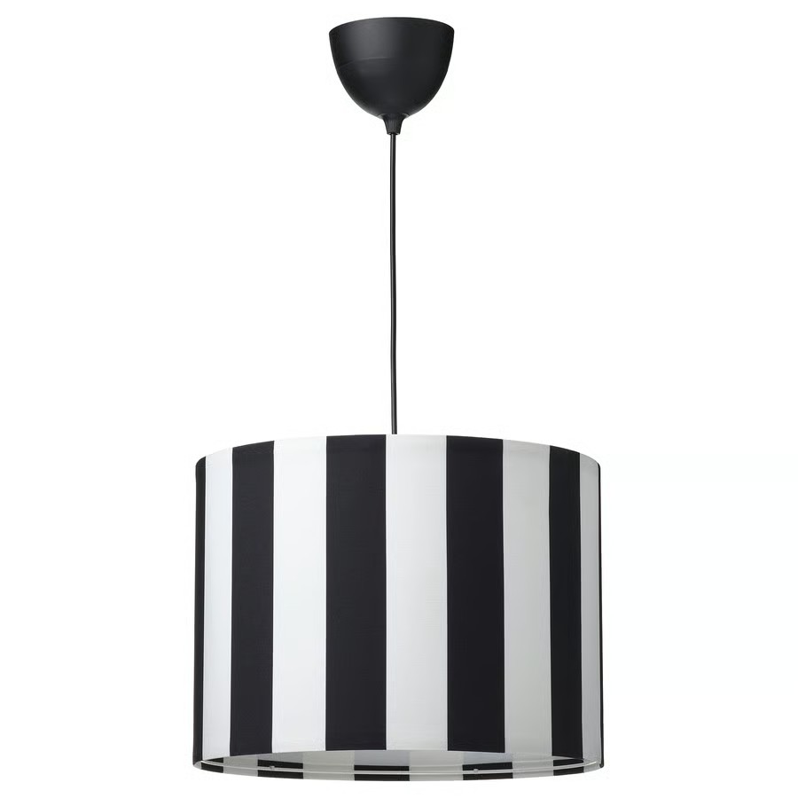 IKEA Lámpara Colgante Blanco/Negro RINGSTA / HAVSDJUP (42cm)