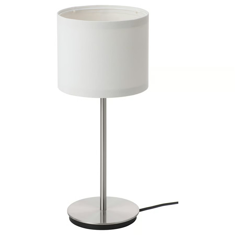 IKEA Lámpara de Mesa Niquelado RINGSTA /SKAFTET (41cm)