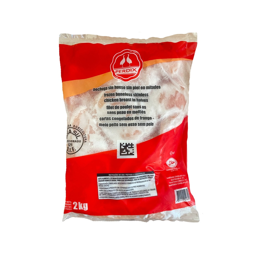 Media Pechuga de Pollo S/Hueso y S/Piel PERDIX (2kg)