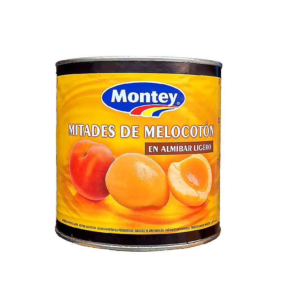 Mitades de Melocotón en Almíbar Ligero MONTEY (3kg)