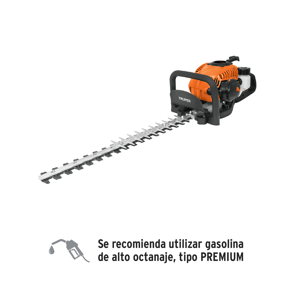 Cortasetos con motor a gasolina 26 cc, profesional, Truper
