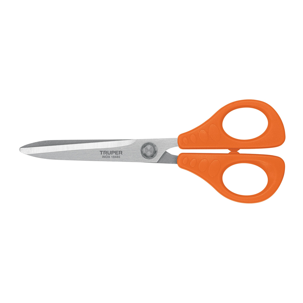 Tijera 8" de acero inoxidable para oficina, TRUPER
