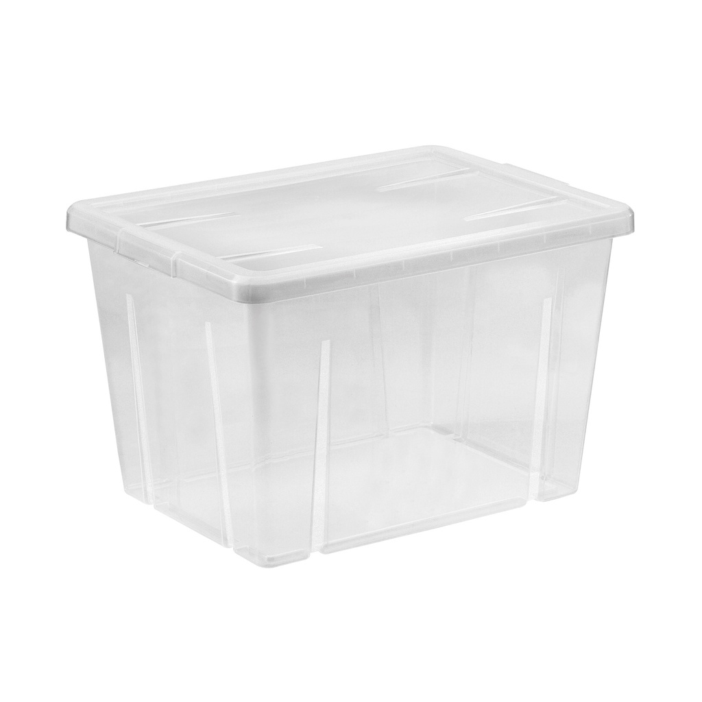 Caja Plástica Traslúcida C/Tapa 19L LINEA TONTARELLI