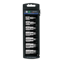 Juego de 7 dados cuadro 1/2" punta hexagonal mm, Truper