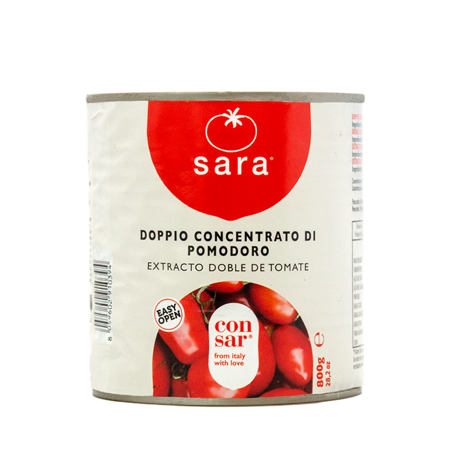 Doble Concentrado de Tomate 28/30% SARA (800g) (con abrefácil)