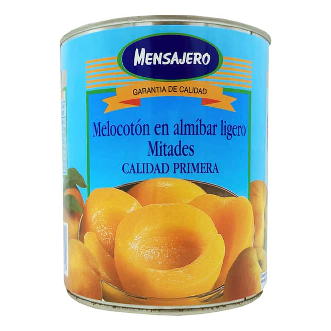 Melocotón en Mitades en Almíbar MENSAJERO (840g)