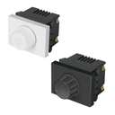 Atenuadores de luz rotativos, 1.5 módulos, línea Española