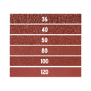 Lijas de esmeril, rojas