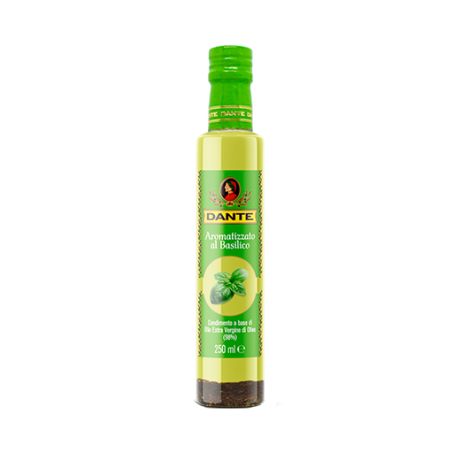 Aceite de Oliva Extra Virgen Aromatizado Al Basilico DANTE (250ml)