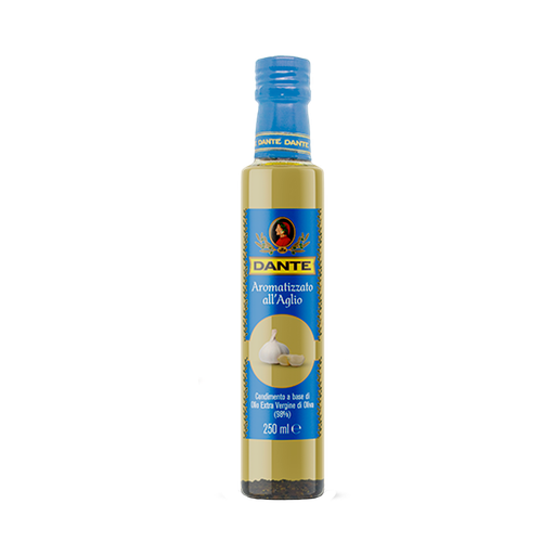 Aceite de Oliva Extra Virgen Aromatizado Al Aglio DANTE (250ml)