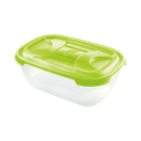 Contenedor Plástico, Alimento, Rectangular C/Tapa TONTARELLI (3L)