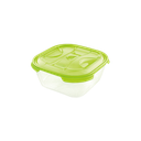Contenedor Plástico P/Alimento Cuadrado C/Tapa TONTARELLI (1L)