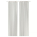 IKEA Cortina Visillo Blanco C/Cinta de Fruncir (145x300cm)/2ud ROSENROBINIA