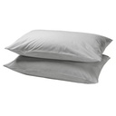 IKEA Funda P/Almohada Gris Claro (40x90cm)/2ud DVALA