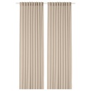 IKEA Visillo Beige C/Cinta de Fruncir (145x300cm) ROSENROBINIA