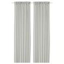 IKEA Visillo Gris Claro C/Cinta de Fruncir (145x300cm)/2ud SILVERLÖNN